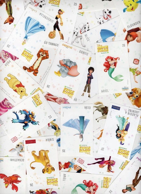 2016 WOOLWORTHS DISNEY Movie Stars Bulk Lot Stickers - Complete Your ...