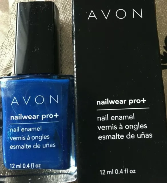 Avon Nailwear Pro+ Nail Enamel Forget Me Not Blue Nib Retired