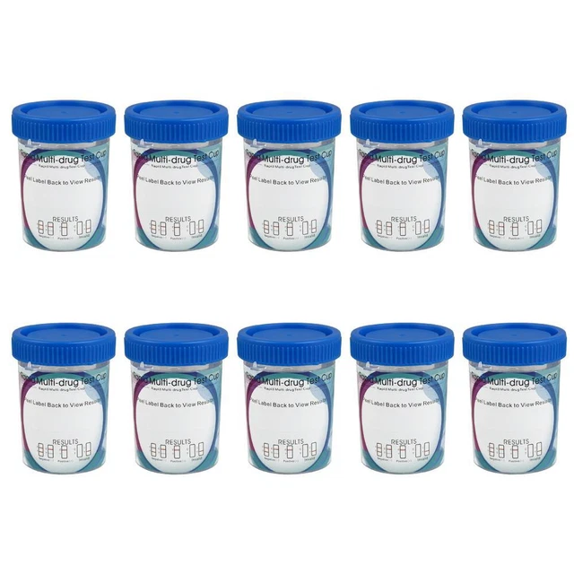 10-Pack Drug Test Cup - 12 Panel Screening for THC COC and More - High Accuracy