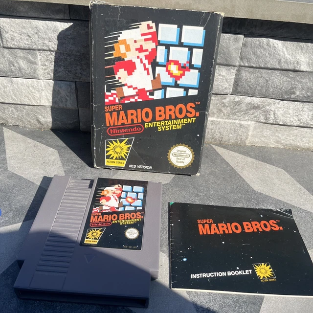 Mario Block Ramp Nes SUPER MARIO BROS NES Game Boxed £29.99 - PicClick UK