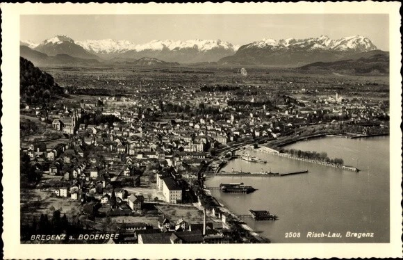 Ak Bregenz am Bodensee Vorarlberg, Gesamtansicht - 3574124