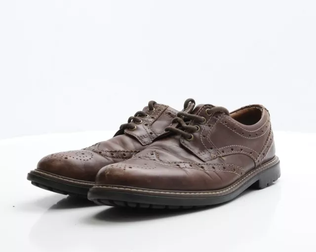 Abito Marks and Spencer da uomo marrone in pelle brogue UK 9 EU 43