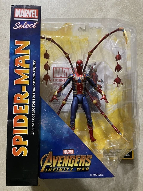 Spiderman Avengers Infinity War Diamond Select Action Figure MOC Marvel Comics