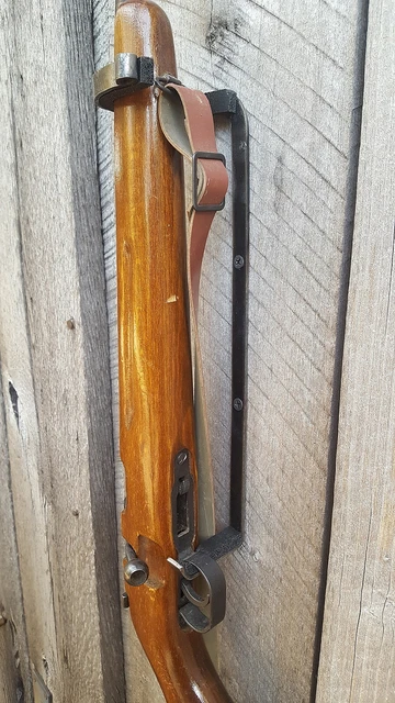 Vertical Iron Gun Hook Hanger with Lining 12" Hand Forged I do custom work