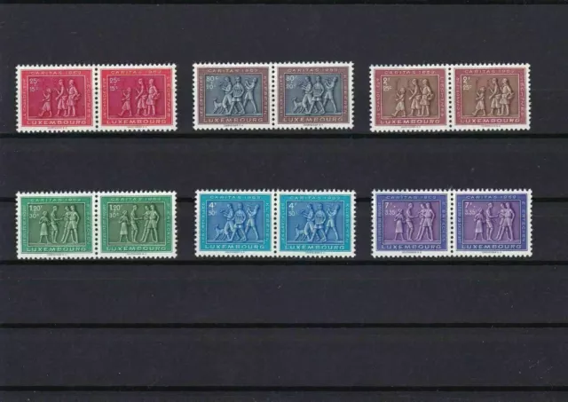 Luxembourg1953 National Welfare Fund Mnh Stamps Pairs  Set Cat £130   Ref 4884