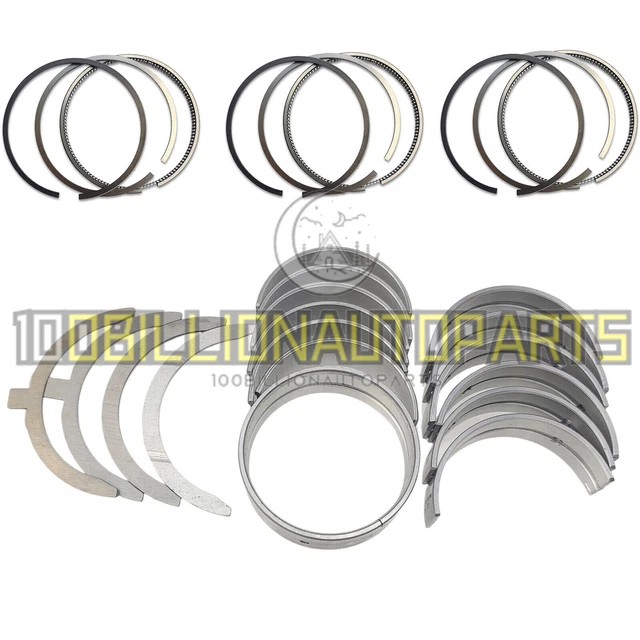 3TNA72 Metal Kit + Piston Rings for Yanmar 3TNA72L 3TNA72UJ Engine John Deere