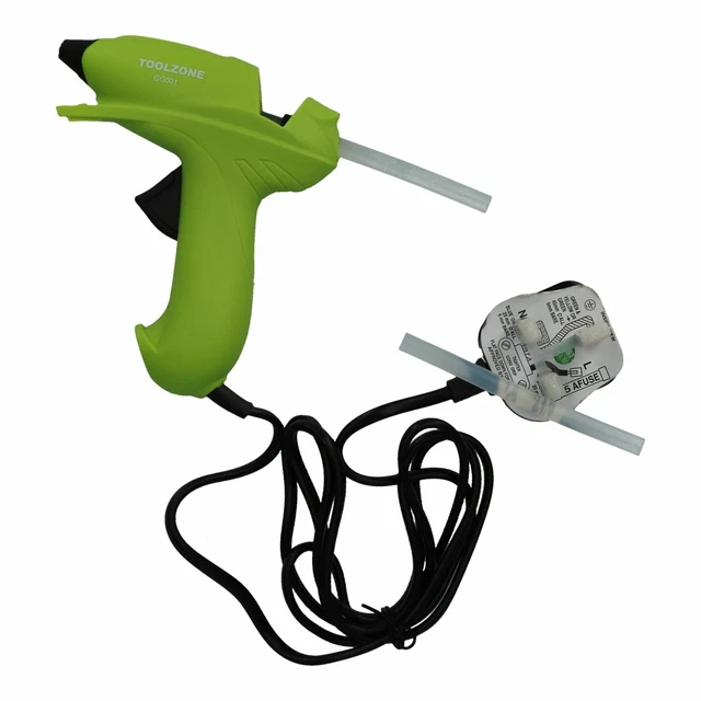 Klebepistole 10W Heißschmelzkleber Wärme elektrischer Auslöser & 2 Klebesticks Minen
