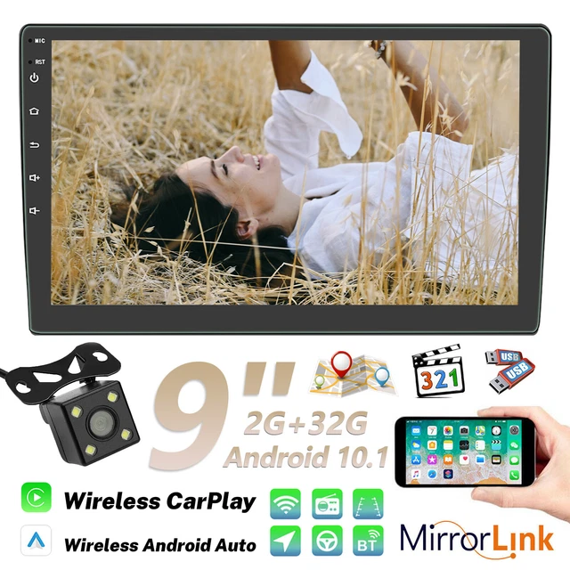 9" Car Stereo Radio Apple Carplay Touch Screen 2GB+32GB +Cam Bluetooth GPS Navi.