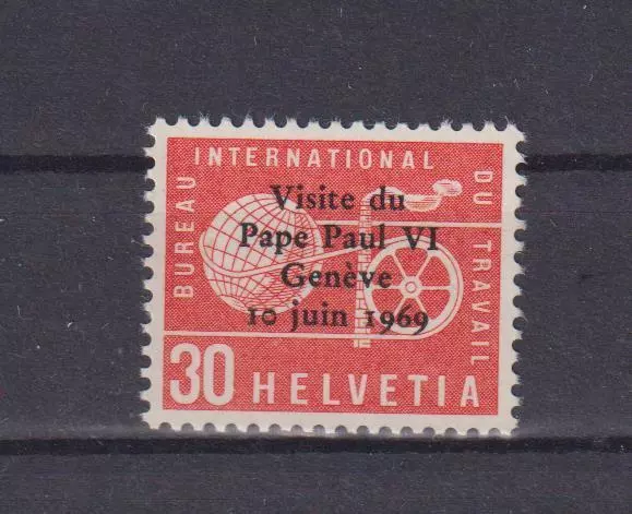 Schweiz intern. Ämter: BIT Dienstmarken Nr. 103 ** postfrisch (Papstbesuch 1969)