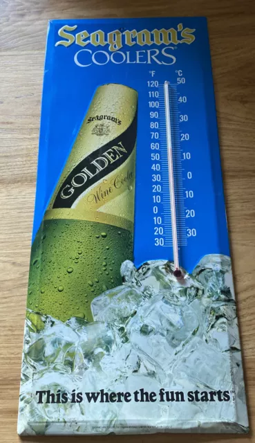 Seagrams cooler thermometer 24 x 10
