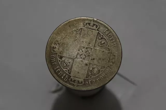Uk Gb Florin 1870 Silver Die Nr.15 Gothic Victoria B51 #K2123