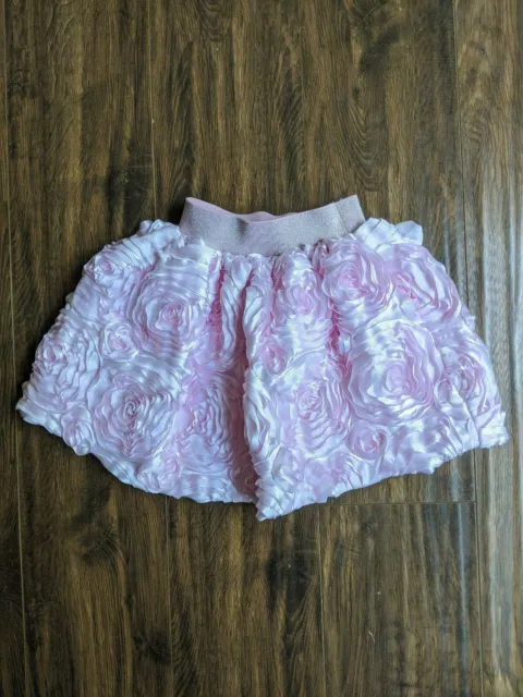 Size 4 6 Popatu Posies & Peonies Roses Pink Skirt