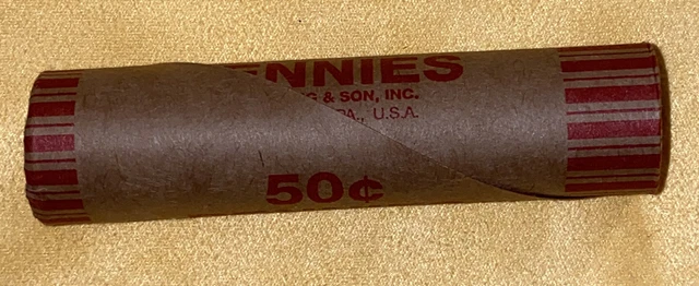 1 US Lincoln Wheat Cent 1C Penny Roll 1922-D/1933 BU RD (50 Coins) 40%+ Pre-1940 3