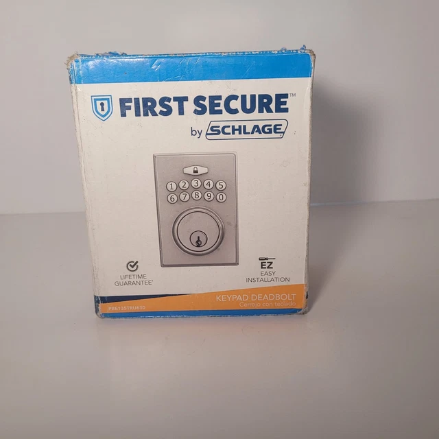SCHLAGE FIRST SECURE Keypad Deadbolt Keyless Entry Electronic Door Lock