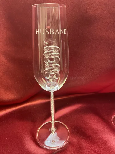 2020 Husband Custom Engraved Champagne Flute