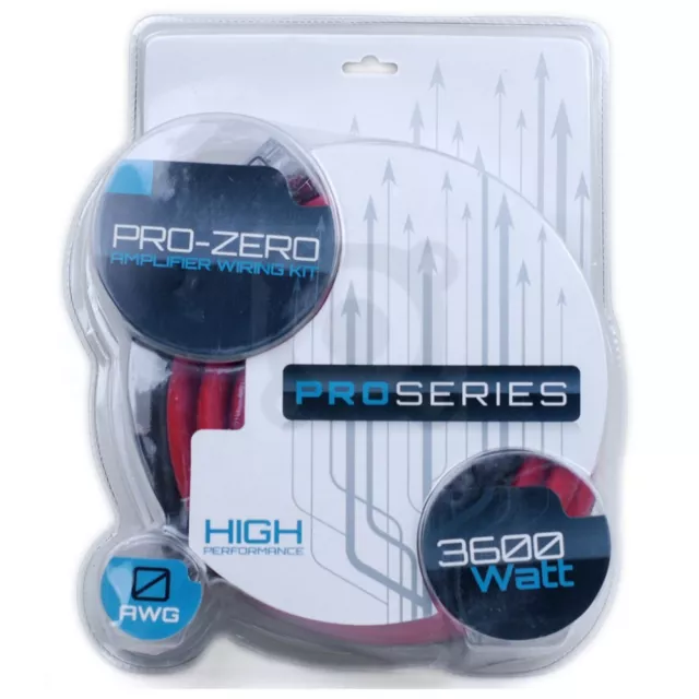 CONNECTS2 pro-Null PRO0 0 Awg Kabelsatz Chinch Versorgungsstrom 3600 RMS Spl Car