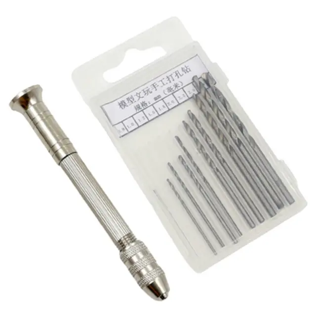 Professionelle Handbohrer für Stiftschraubstock (0,5 3,0 mm) Mini Spiralbohrer
