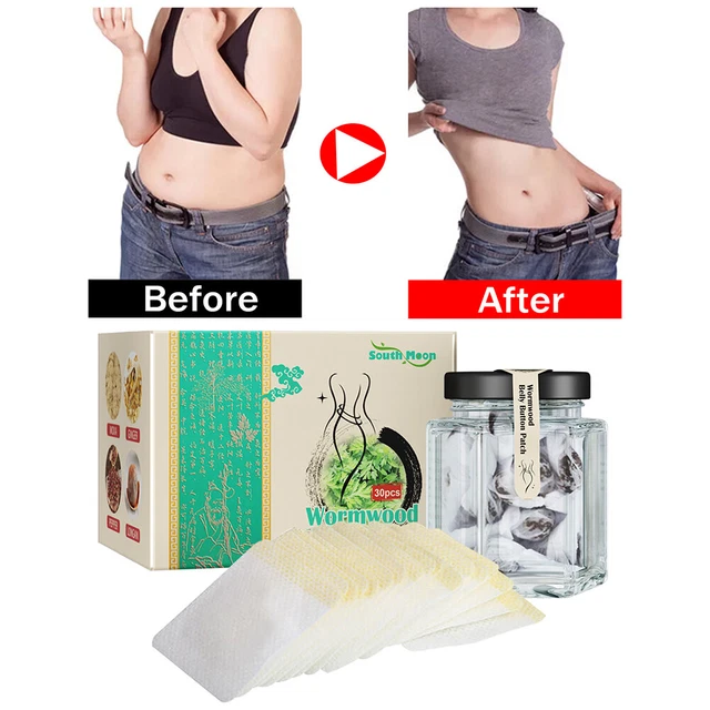 WORMWOOD WEIGHT LOSS Navel Sticker Detox Fat Burning Patch Waist Belly