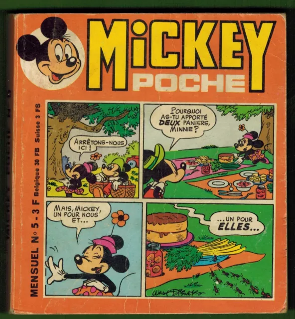 1974 - Mickey poche - mensuel n°5 - Walt Disney - Edi Monde