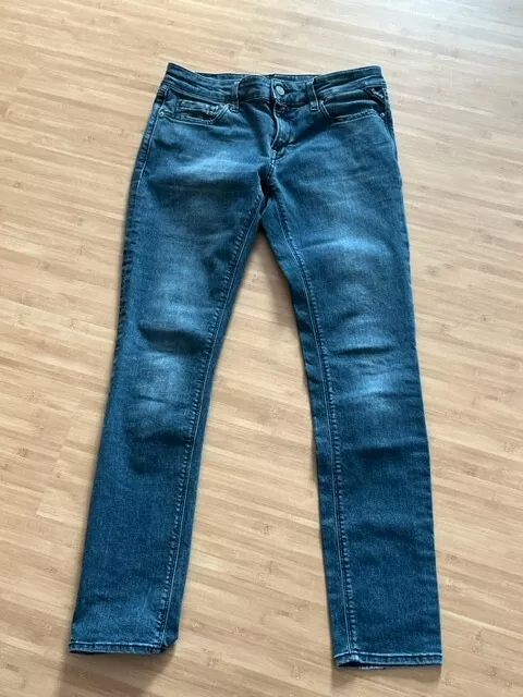 Stretch Jeans Hose von Replay Modell LUZ in Größe W 29 / L 30 - blau