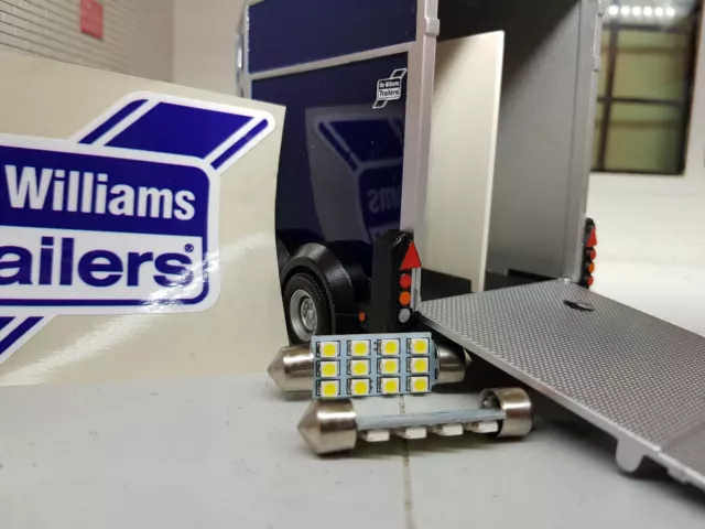 Ifor Williams Pferdebox Pferdeanhänger LED Innenraum interne Glühbirnen LLB258 x2