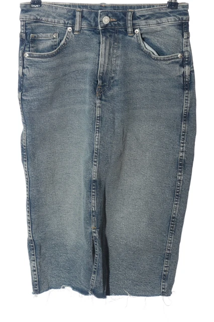 & DENIM Gonna di jeans Donna Taglia IT 42 blu stile casual