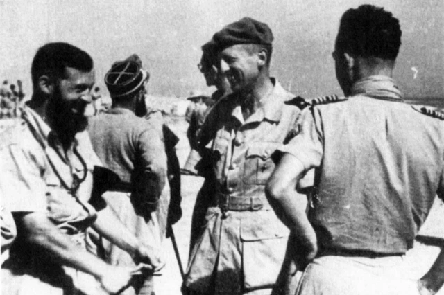 WW2 - GENERAL Koenig and his General Staff at Bir Hakeim in 1942 £1.68 ...