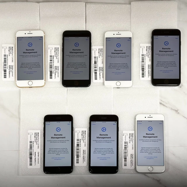 iPhone 7 A1660 Unlocked - MIXED READ - MDM Managed - iC OFF - LOT OF 7 iPhone 7 A1660 Unlocked - MIXED READ - MDM Managed - iC OFF - LOT OF 7