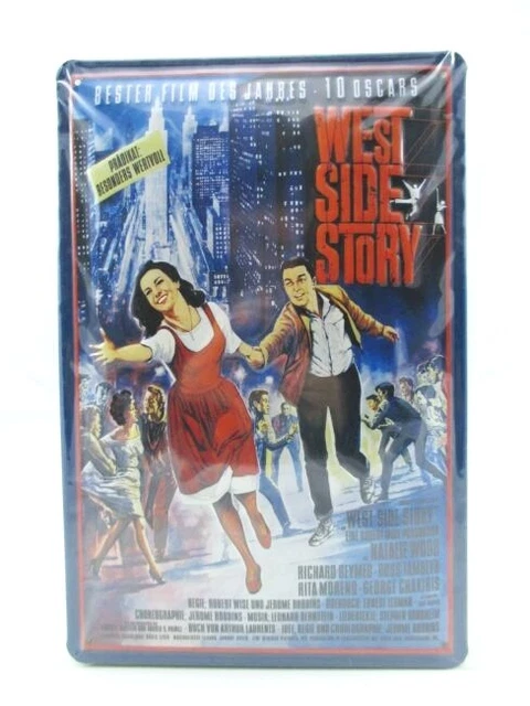 Letrero de Metal West Side Story Cine Carrete 30cm, Nostalgia Escudo de Metal