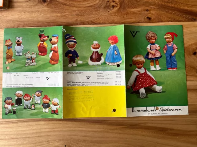 Spielzeug Prospekt Katalog Hummelwerk Spielwaren - Hummel/Goebel