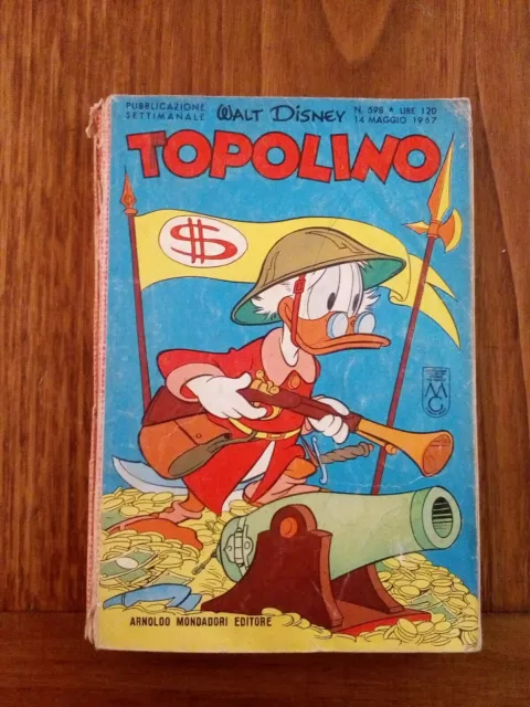 Topolino n. 598  Arnoldo Mondadori Ed . Anno 1967 Con Bollini Discreto