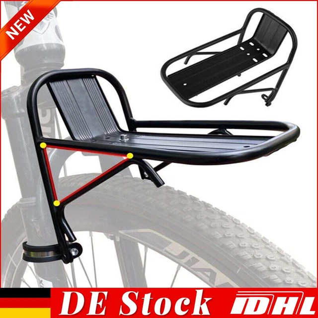 Fahrradkorb Fr Lenkertrger Frontgepcktrger Fr Fahrrad + Rattankorb   18 Kg Belastbar, Fr 2428 Zoll Rder, Inkl. Holzplatten & Lederriemen  Frontgepcktrger Ebike