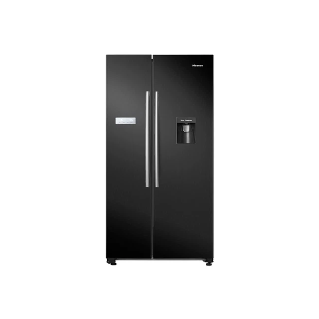 HISENSE 578 LITRE SideBySide American Fridge Freezer Black