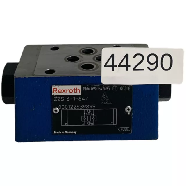 Rexroth R900347495 Z2S 6-1-64 Check Valve