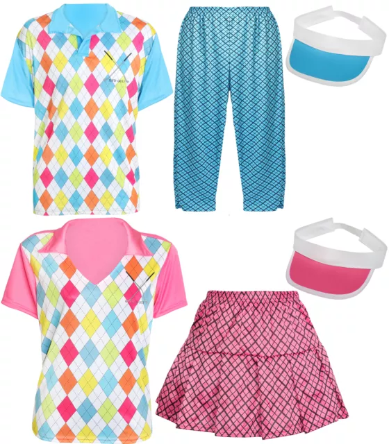 Pub Golf Costume Novelty Mens Ladies Golfer Fancy Dress Summer Party Bar Crawl