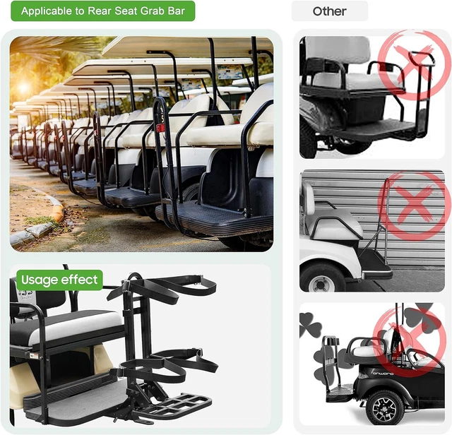 GOLF CART BAG Holder Rack for Yamaha EZGO TXT RXV Club Car DS Precedent