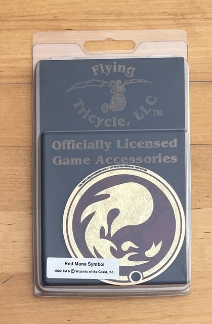 1999 Flying Tricycle Mtg Red Mana Symbol Faceplate - New In Blister - No Base