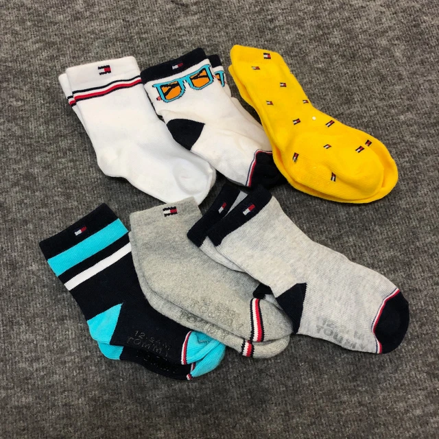6 PAIRS Tommy Hilfiger Toddlers Infants Socks Cotton Multicolor 12-24Months NWOT