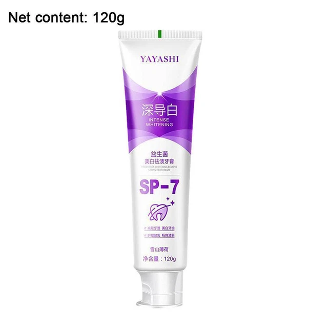 120g SP-7 Probiotic Whitening Toothpaste Color Corrector Stain Removal V6F7