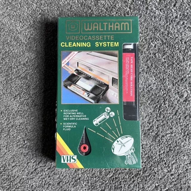 Waltham VHS Videocassette Cleaning System Non Abrasive New And Sealed