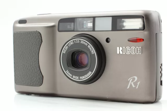 LCD Woks [Near MINT-] RICOH R1 Gray Point & Shoot 35mm Film Camera From JAPAN