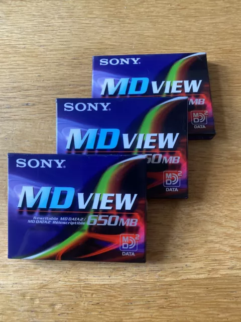 3 x Sony MDView MD View MMD-650A