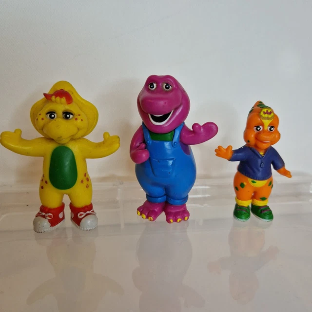 BARNEY AND FRIENDS Figures- Barney, BJ, Riff. £9.99 - PicClick UK