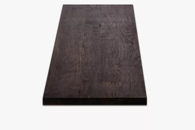 Tablero de estantería estantería de pared escalón escalera roble salvaje KGZ 20 mm arcilla negro aceitado