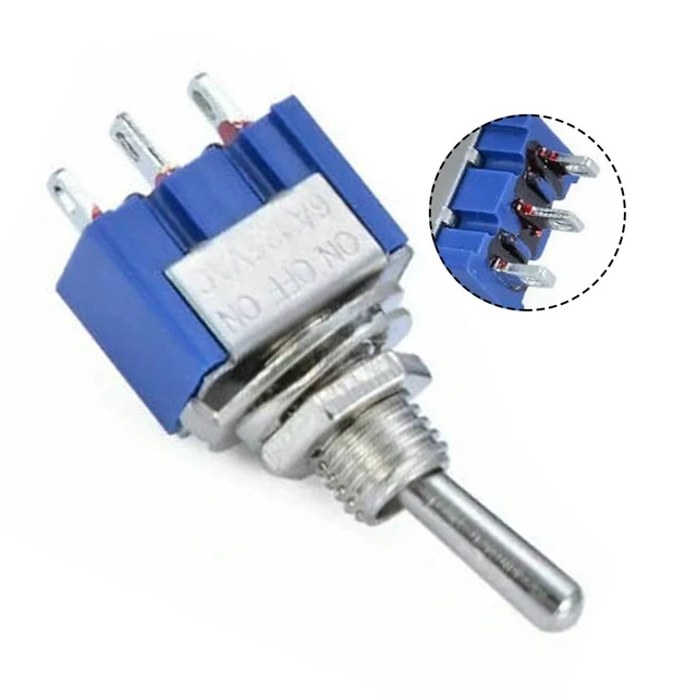 DLRSET Mini Interruttore A Levetta, Doppia Barca Rocker Switch 6 Pin On-off, Con Verde Rosso Luce 20A A 125 V Ca (Color : Red - Foto 2