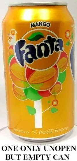 Selten Fanta Mango USA 2015 Leere Ungeöffnet 355ml Kann Ltd Ed German WWII Basis