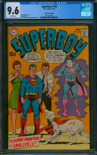 SUPERBOY #162 ⭐ CGC 9.6 PEDIGREE ⭐ Only 5 Higher Grade! Silver Age DC Comic 1970