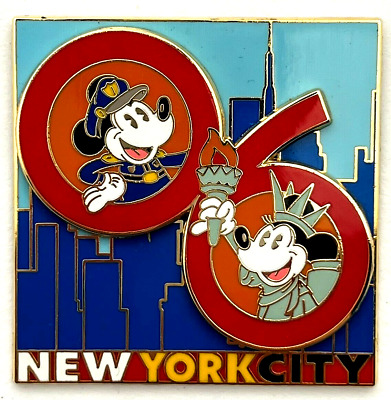 WOD / NYC - Mickey & Minnie Pin 2005 World Of Disney New York City Pie-Eye
