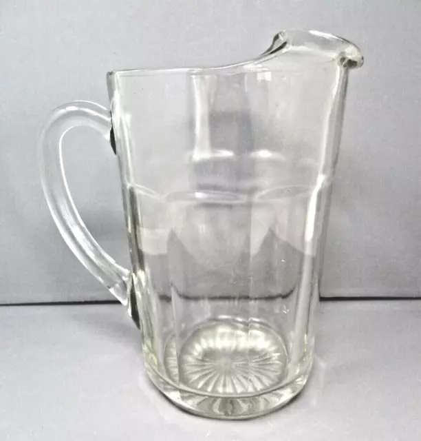 Clear Glass Pitcher Water Drinks Very Heavy