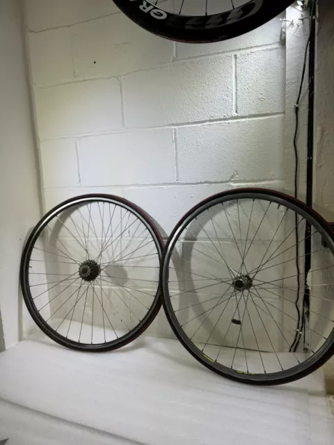 Mavic Open SUP  Wheels Pair  Campagnolo Hubs with 8 Speed cassette